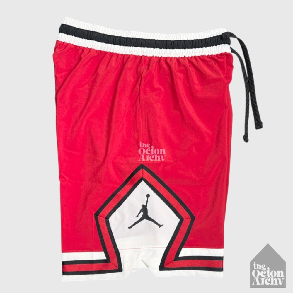 Jordan Men’s Woven Diamond Dri-FIT Shorts 'Gym Red/Black/White' FB7580-687 NWT